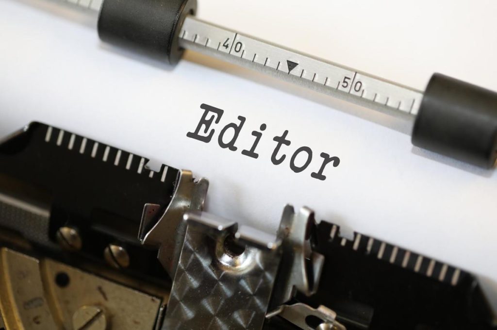 editor, typewriter, copy editing proofreading